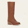 Botas de Inverno Novas para Exportação Europeia e Americana 40-43 Tamanho Grande Retro Salto Grosso Salto Super Alto Salto Agulha Feminino Campus