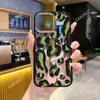 Funda de Teléfono con Estampado de Leopardo Color Café de Comercio Exterior Adecuada para iPhone 17, Sensación de Alta Gama, Funda de Teléfono Engrosada Anti-Caídas para Apple 16/15