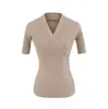 Venta al por mayor de Ropa para Mujer Transfronteriza Verano 2025 Nuevo Estilo Europeo y Americano Color Sólido Cuello en V Bolso de Cintura Falda Corta de Cadera Vestido