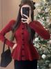 Suéter de moda nuevo otoño e invierno con diseño de hoja de loto para mujer, suéter de manga larga, adelgazante, elegante, brillante, corte ajustado, top versátil, moda