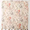 Lenço Estampado Paisley Vintage em Creme Damasco Flor de Castanha Lenço de Seda, Xale para Ar Condicionado para Todas as Estações, Véu Protetor Solar de Viagem