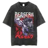 T-shirt Lavada Europeia Transfronteiriça Anime Japonês Harajuku Streetwear