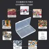 Organizador de Tarjetas Fotográficas Bolso Set de Almacenamiento Caja Grande con 18 Cajas Pequeñas Caja de Plástico Transparente para Herramientas con Tapa
