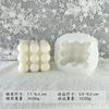 Molde de silicona para velas con forma de bola mágica geométrica transfronteriza, superficie de perforación, bola redonda, polígono, cubo de Rubik, molde para velas de aromaterapia, venta al por mayor