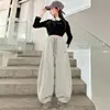 Pantalones Deportivos Rosas de Primavera para Niñas 2026 Nuevo Estilo Pantalones Casuales de Corte Curvo para Estudiantes de Primaria de 10-12 Años