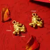 Colgante Tradicional de Caballo del Zodiaco Chapado en Oro, Accesorio de Aleación, Piezas para Joyería Hecha a Mano DIY, Materiales para Cuentas Espaciadoras de Collares y Pulseras
