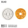 Flores de la suerte florecen y el negocio próspero prospera placa moneda antigua molde de silicona DIY pegatina creativa para refrigerador colgante