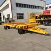 Venta Directa de Fábrica Remolque Plataforma con Suspensión de Resorte para Remolque Vehículo de Transporte Remolcado por Montacargas en Parque Industrial para Rotación de Materiales