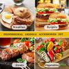 Amazon aço inoxidável churrasco terno churrasco ferramentas teppanyaki churrasco ao ar livre churrasqueira acampamento kit caixa churrasco