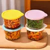 Contenedores de Almacenamiento de Vidrio de Grado Alimenticio para Marinar, Uso en Refrigerador, Mini Frascos para Conservar Pepinillos, Pequeños Tazones para Kimchi