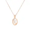 2023 nuevo collar de números romanos con microincrustaciones de circonita para mujer, temperamento, diseño de nicho, cadena para clavícula, joyería al por mayor