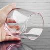 Vaso de jugo de vidrio transparente de fábrica de 560 ml, color rosa, de gran capacidad, para huevos, limón, leche para el desayuno.
