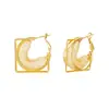 Pendientes de Aro Elegantes de Malla con Textura Metálica de Lujo Ligero, Estilo Francés de Moda, Diseño de Alto Nivel Estilo Hong Kong para Mujer