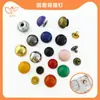 Remaches Coloridos en Stock, Tachuelas de un Solo/Doble Cara que Conservan el Color, Accesorios para Fundas de Teléfono, Remaches Planos de Metal, Broches de Presión, Remaches de Tapa