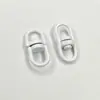 Fábrica de Origen de Broches Giratorios de Figura de Ocho, Galvanizados en Tres Colores, Opcional con Esmalte Sellado, Paquete de 50 Llaveros para Joyería de Aleación de Zinc