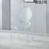 Silla de Palacio de Bambú de Cristal al por Mayor Plástico PC Acrílico Transparente Salón de Bodas Tema Salón de Banquetes Silla de Comedor para Bodas