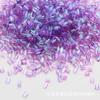 Grânulos pequenos de tubo pequeno banhados a cores de plástico, partículas pequenas, enchimento para lama de cristal Slime, materiais para acessórios de joias DIY para apertar e fazer música