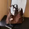 Bolso de Axila Grande de Gamuza Retro para Mujer Otoño Nuevo El Más Fácil de Combinar Bolso de Hombro Casual de Nicho Bolso Tote para Viajes Diarios
