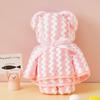 Toalha de Urso de Veludo Coral Lembrança Criativa de Casamento Boneca Boneca Bolo Toalha PVC Presente Presente