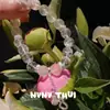 Pulsera Calabaza de Cristal Blanco Lunar Blanco Natural Filamentosa Pulsera Flor de Fulu Dios Melocotón y Melocotón