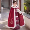 Saludo de Año Nuevo Hanfu Falda Ma Mian para Niños Disfraz de Rendimiento Unisex Estilo Chino Nuevo Estilo Nacional Antiguo Conjunto Terciopelo Plus Grueso