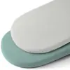 Funda de Colchón para Cuna de Muselina para Bebé Algodón Puro Suave Transpirable Cuna Ovalada Colchón Rectangular