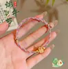 Pulseira de Fio Colorida Estilo Étnico para o Festival do Barco-Dragão, Pulseira de Contas Estilo Xizang, Joia Simples e de Luxo Leve