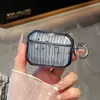 Funda Protectora para Auriculares Inalámbricos Apple AirPods 3, Carcasa con Diseño de Olas y Marco de Fotos, Funda Negra para Auriculares