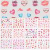 Pegatinas Transfronterizas Nuevas para Arte de Uñas ins Globo Estampado de Labios Amor Estilo Día de San Valentín Pegatinas para Uñas con Marca de Agua