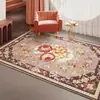 Sofá para Sala de Estar Estilo Europeu Retrô Mesa de Centro Tapete de Chão Tapete de Parede a Parede para Quarto Tapete de Cabeceira Tapete Grande para Casa de Estilo Nórdico