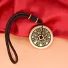 Colgante de Latón Puro Antiguo Montaña Cinnabar Fantasma Gastando Bolsa Gankun Bagua Colgante de Monedas de Cobre Joyería de Monedas de Cobre Taoísta Adornos Colgantes