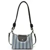 Bolso bandolera de tejido a rayas estilo casual 2026 para mujer, bolso de mano, bolso pequeño nuevo de un solo hombro de gran capacidad, súper popular