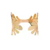 Pulsera de diseño de moda europea y americana hojas exageradas abiertas pulsera para mujer Diaria