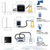 Máquina de marcação a laser portátil 20W 30W marcação de logotipo para postes elétricos máquina de codificação a laser pequena portátil atacado