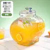 Botella de vidrio para licor infusionado con grifo, barril de cerveza, refrigerador de bebidas de té de frutas, jarra de agua fría, popular contenedor de cola para jugo