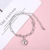 Pulseira de Amor para Mulheres, Corrente Simples Punk Harajuku Hip-Hop com Pingente, Joias Criativas Retrô, Venda Quente Transfronteiriça