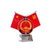 Adorno de Bandera Roja Feng Shui para el Hogar, Escritorio del Jefe, Decoración de Fiesta, Suministros para Salas de Conferencias, Bandera Roja de Cinco Estrellas