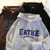 Marca de Moda de Rua Moletom com Capuz Roupa de Casal Vibe Estilo Hip-Hop Americano Ins Outono e Inverno Tops Masculinos Fabricantes Atacado