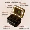 Maleta de Maquiagem de Grande Capacidade com Luz LED, Espelho de Tela Cheia, Bolsa Portátil de Armazenamento para Maquiadores de Viagem