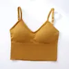Celebridade Cibernética Kaka Mesmo Tipo Grande Costas em U Top Cropped Esportivo em U Feminino Sexy Wrap no Peito Tubinho Roupa Íntima sem Aro