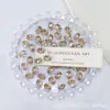 K9 Sem Costura Fundo Aberto 6*8 Ovo de Pombo Seda Empilhado Diamante Transparente Iluminador DIY Arte de Unha de Luxo Leve Bola de Diamante