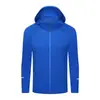Chamarra atlética para hombre, sudadera con capucha, camisa de secado rápido elástica en cuatro direcciones para primavera/verano, running, fitness y ciclismo, chamarra cortavientos para mujer, conjunto de entrenamiento