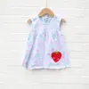 Venta al por mayor de fábrica falda corta de algodón de verano falda de princesa para bebé vestido para niñas chaleco top halter verano 1