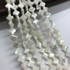Concha de caracol en forma de herradura, tallada en forma cuadrangular, para manualidades, pulseras, collares, colgantes, accesorios de joyería