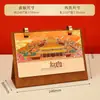 Calendário de Mesa de Couro Personalizado Ano do Coelho 2025 Ornamento de Calendário de Mesa Criativo para Empresas Presente