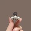 Negro dulce lindo metal mariposa Perla Princesa cabeza pequeño pinza temperamento media horquilla lado flequillo clip