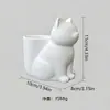 Adorno Impreso en 3D de Nuevo Producto Transfronterizo Portaplumas con Forma de Gatito Blanco Decoración de Almacenamiento de Escritorio Modelo de Figura para Alivio del Estrés