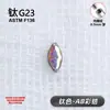 Brincos de Tarraxa G23 Liga de Titânio Novo Micro-Incrustado Zircônia Marquise 5A Para Orelha Osso Para Mulheres Moda Coreana Versátil Piercings de Lábio