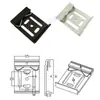 Hebilla de Riel Guía Industrial DIN35mm HS-A35 Soporte de Montaje Fijo Aleación de Aluminio Hebilla Blanca Negra