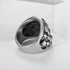 Amazon Creativo Joyería Más Vendida Cráneo Vintage Anillo de Acero de Titanio para Hombre Pulsera de Anillo de Dedos Fantasma Múltiple